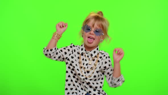 Little Bit Crazy Funny Kid Child Demonstrating Tongue Out Fooling Around Making Silly Faces Madness alt