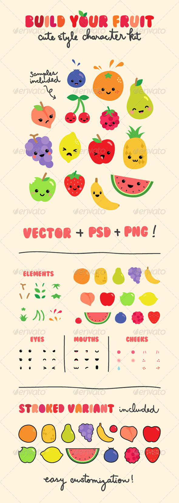 Fruit Character Creation Kit - Miscellaneous Characters