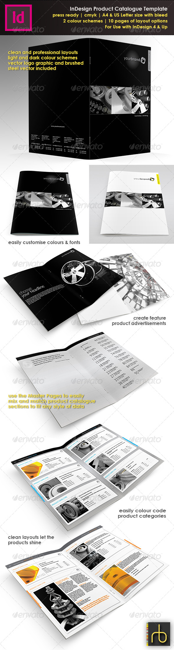 Product Catalogue In Design Template - Catalogs Brochures