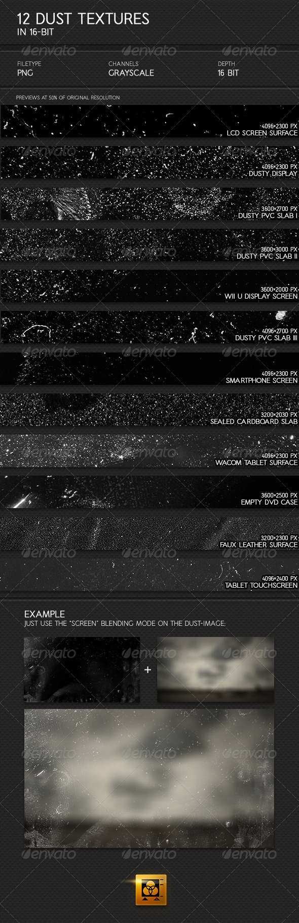 12 Dust Textures - Miscellaneous Textures