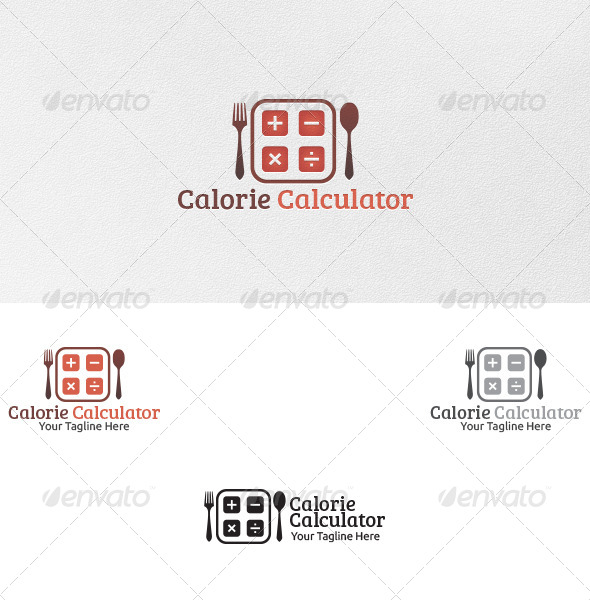 Calorie Calculator - Logo Template - Food Logo Templates