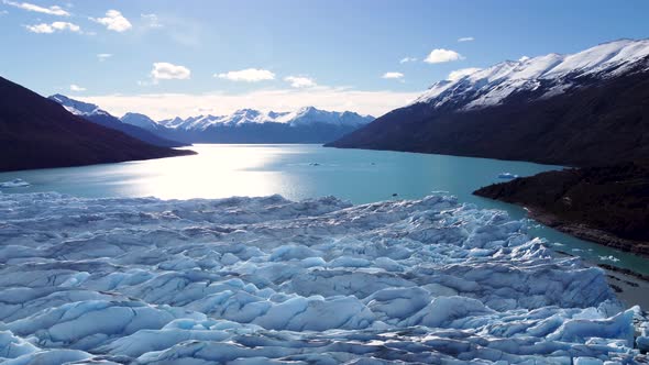 Patagonia landscape. Famous city of El Calafate at Patagonia Argentina alt