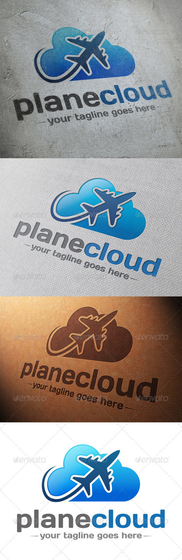 Plane Cloud Logo Template - Objects Logo Templates