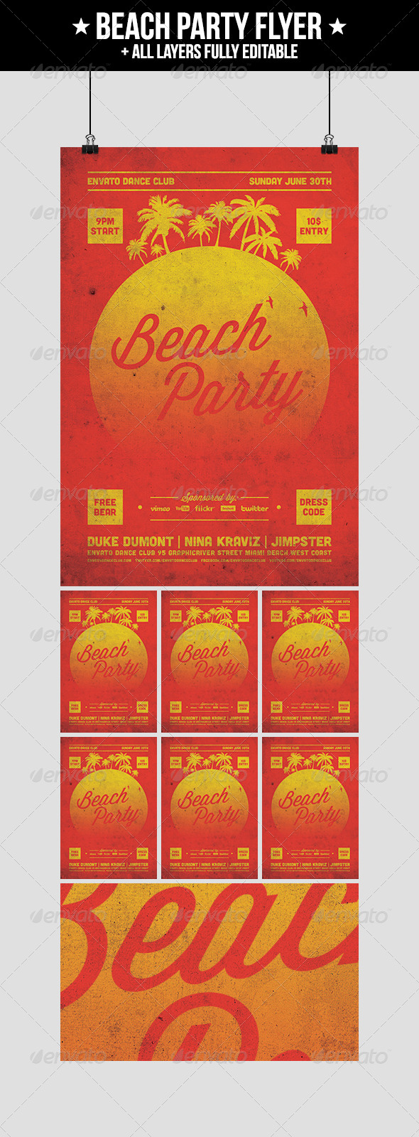 Beach Party Flyer - Clubs & Parties Events