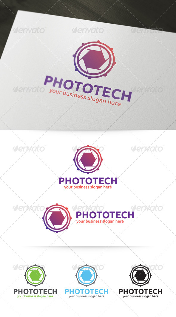 Photo Tech Logo - Symbols Logo Templates
