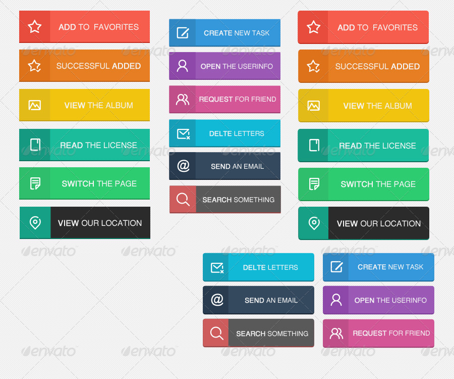 90+ Web Buttons, Web Elements | GraphicRiver