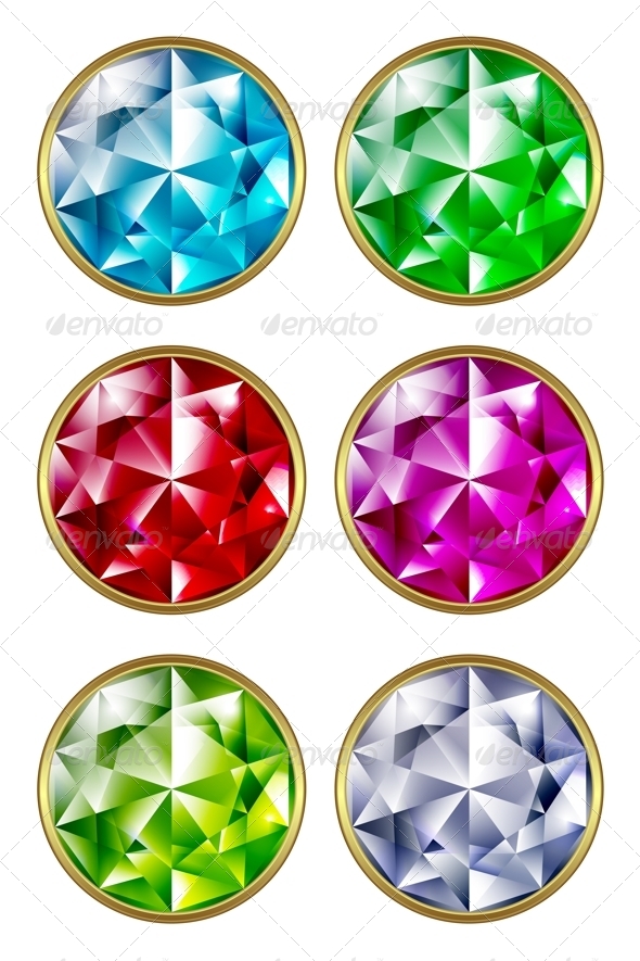 Precious Stones - Objects Vectors