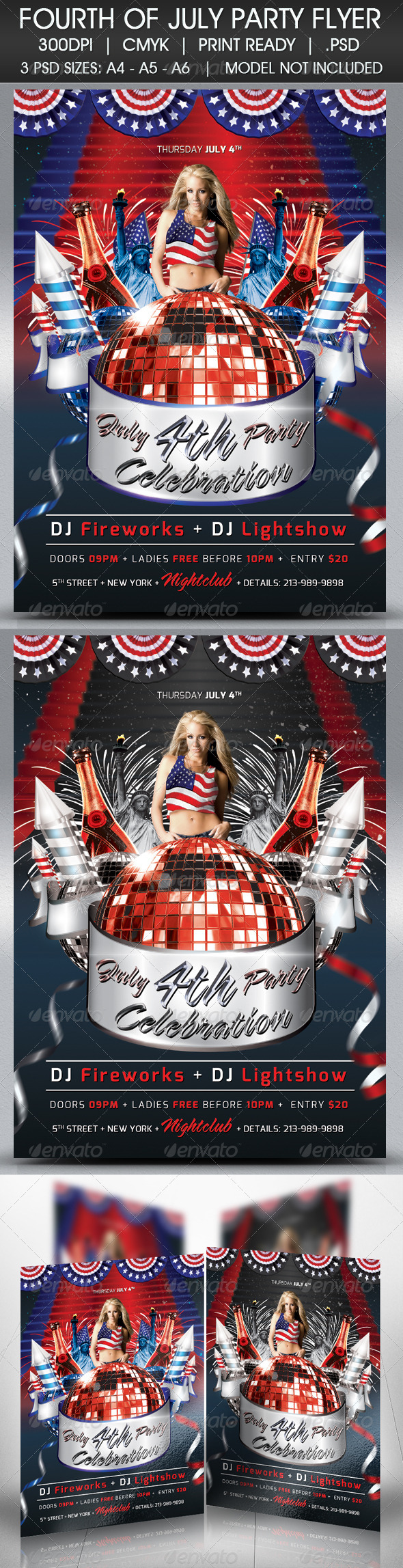 Happy 4th of July Flyer - Events Flyers