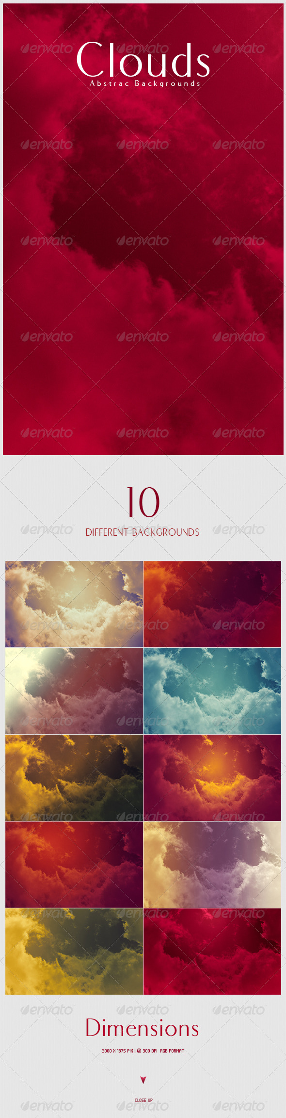 Clouds Abstract Backgrounds - Nature Backgrounds