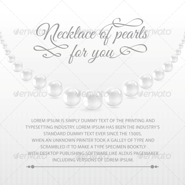 Perls on a White Background. - Abstract Conceptual