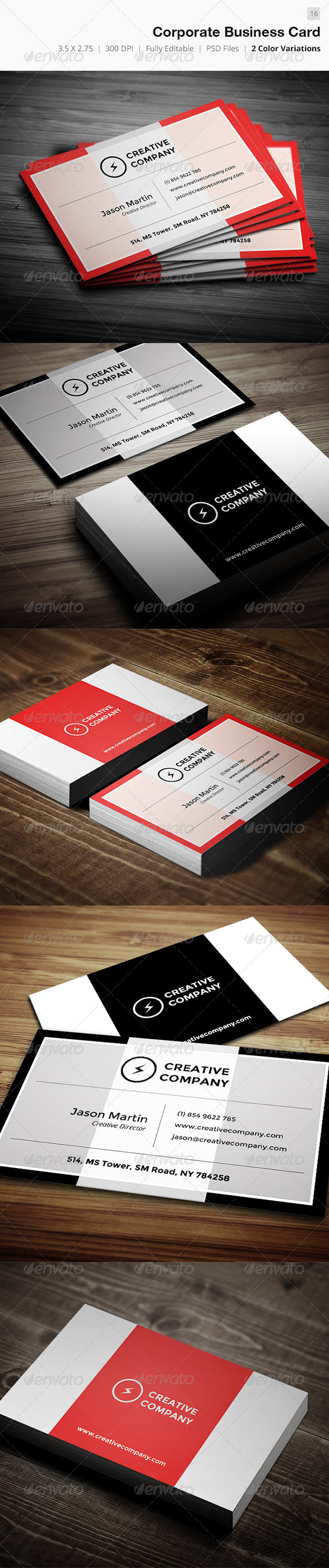 Corporate Business Card - 16 - Corporate Business Cards