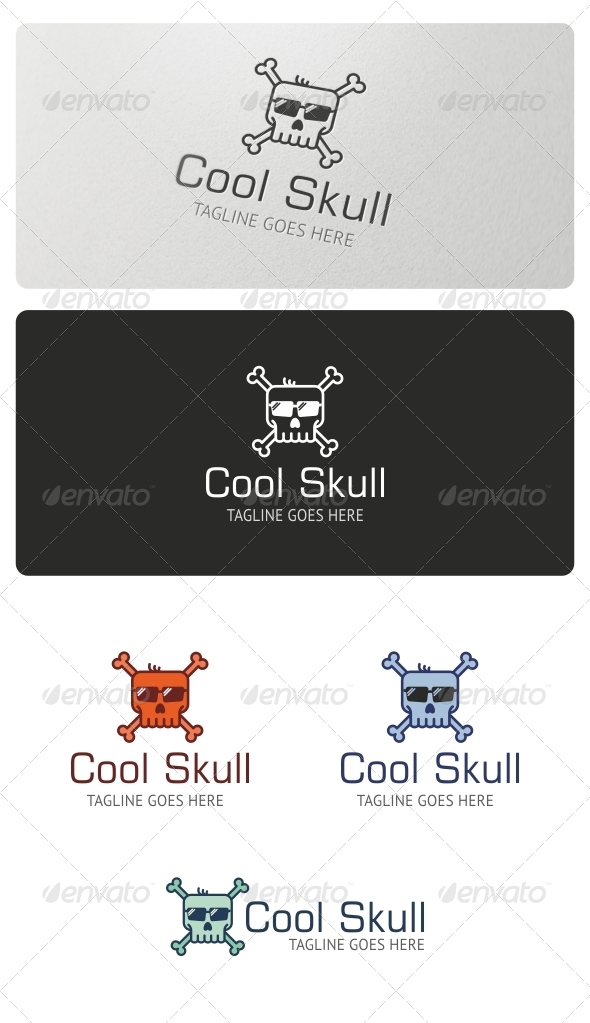 Cool Skull Logo Template - Symbols Logo Templates