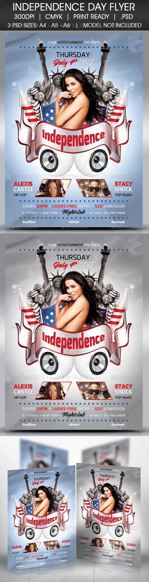 Independence Day Flyer - Holidays Events