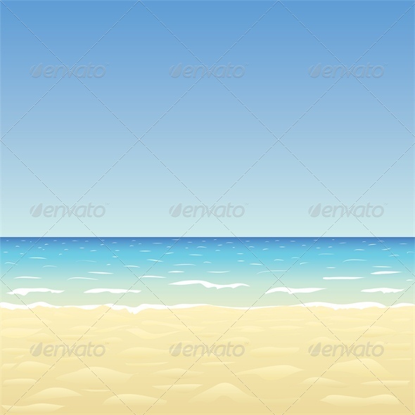 Blue Sky, Ocean and Beach - Landscapes Nature