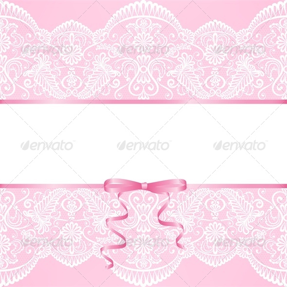 Vector Template for Wedding Invitation - Backgrounds Decorative