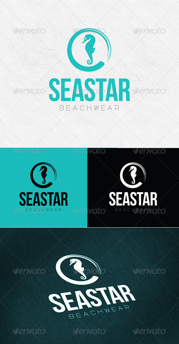 Seastar Beachwear Fashion Logo - Animals Logo Templates