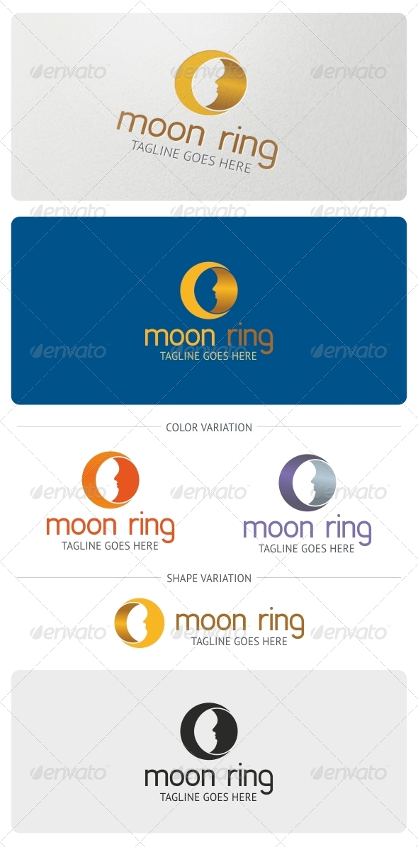 Moon Ring Logo Template - Symbols Logo Templates