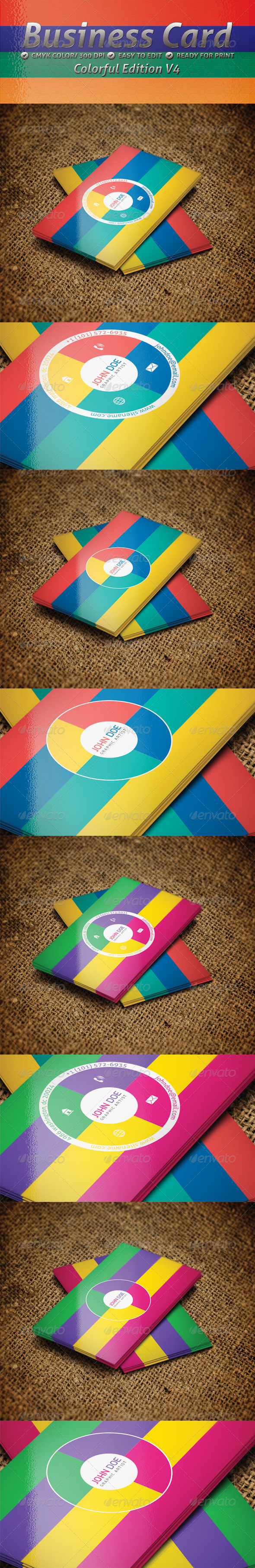 Colorful Edition V4 - Creative Business Cards