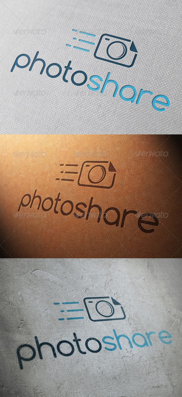 Photo Share Logo Template - Objects Logo Templates