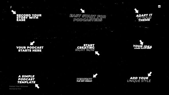 Podcast Titles | After Effects Titles template preview