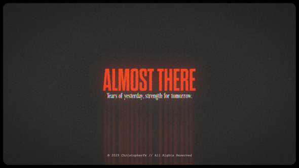 Almost There - Cinematic Motivational Opener Openers template preview