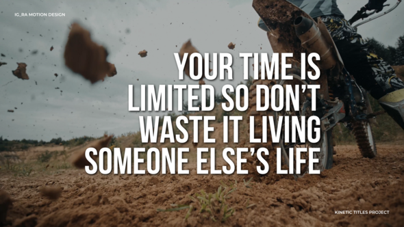 Kinetic Titles | AE Titles template preview