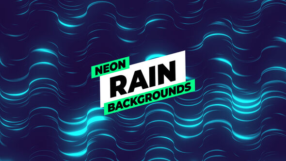 Neon Rain Backgrounds Elements template preview