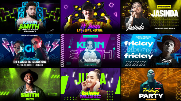 Freeze Frame Elements template preview