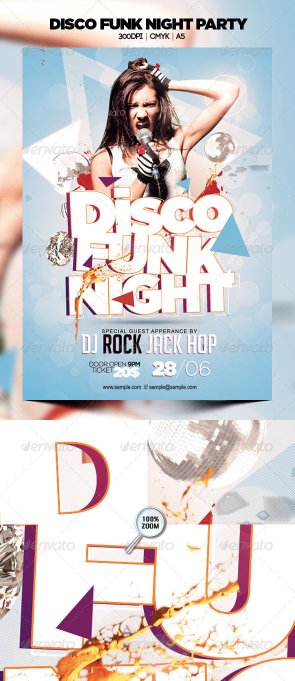 Disco Funk Night Party - Clubs & Parties Events