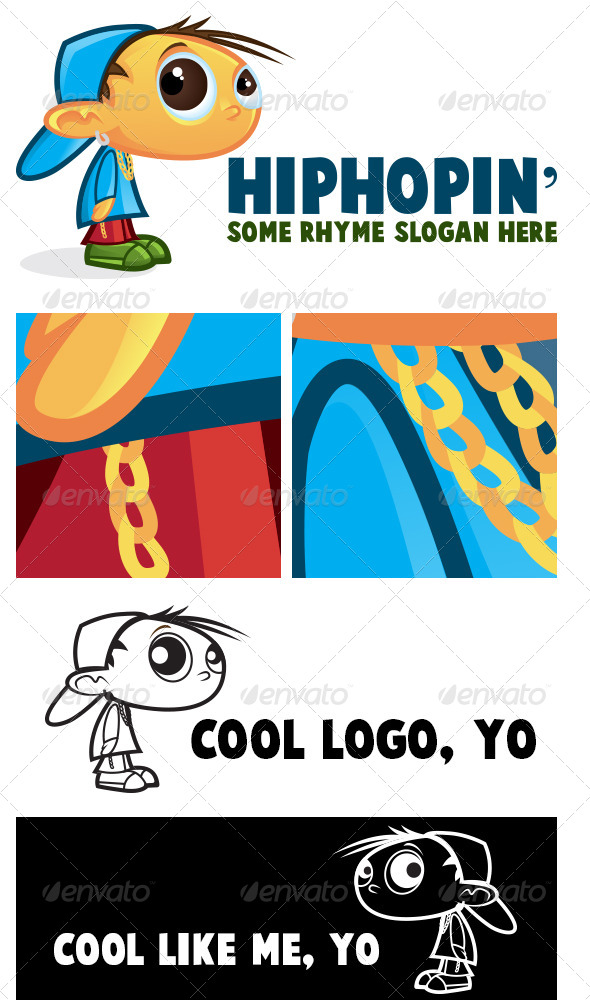 HipHop Rapper Logo - Humans Logo Templates
