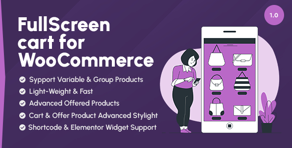 Sticky and Full Screen Interactive Cart For WooCommerce