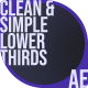 Clean &amp; Simple Lower Thirds - VideoHive Item for Sale
