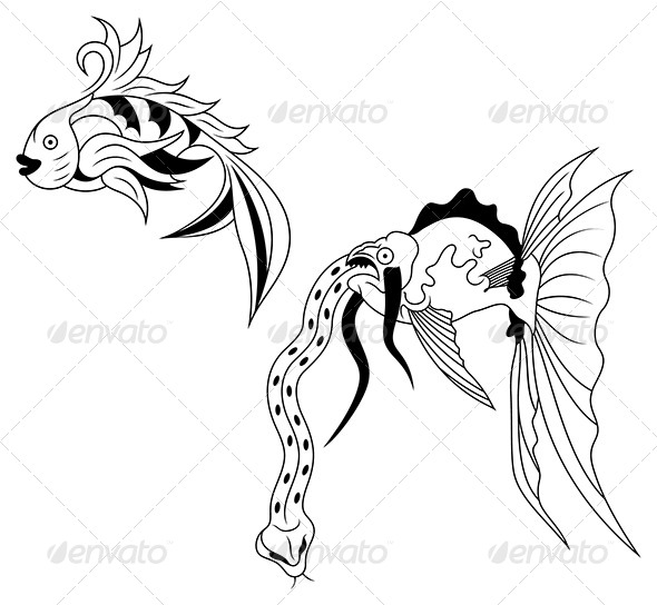 Water Elements - Animals Characters