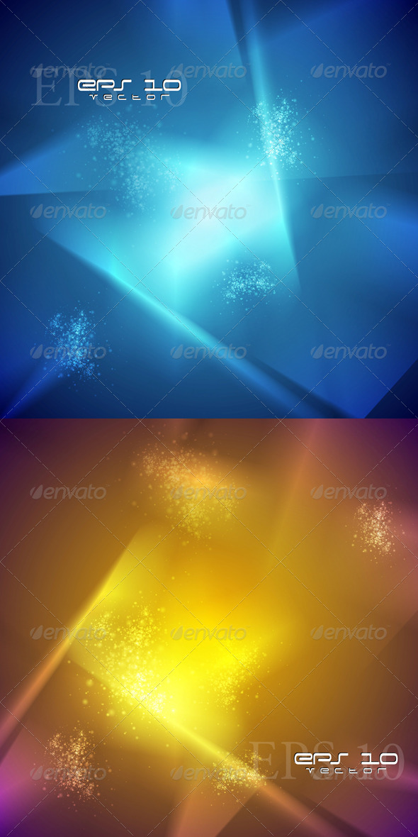 Colourful Abstract Vector Backdrops - Backgrounds Decorative