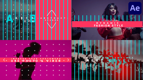 Abstract Opener for After Effects Openers template preview