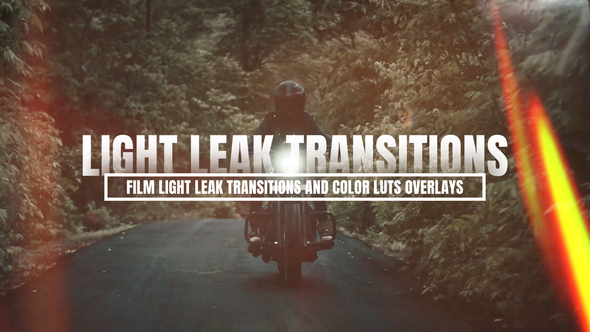 Film Light Leak Transitions And Color Luts Overlays Elements template preview