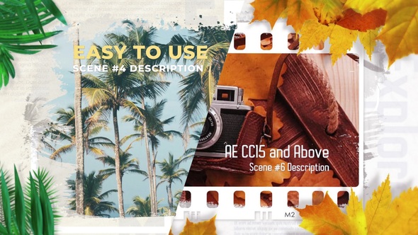 Vacation Memories Slides Video Displays template preview