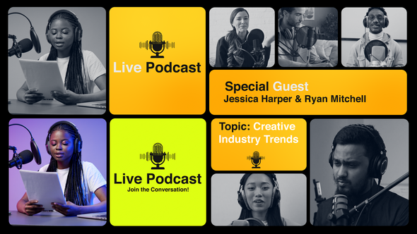 Podcast Multiscreen Opener Openers template preview