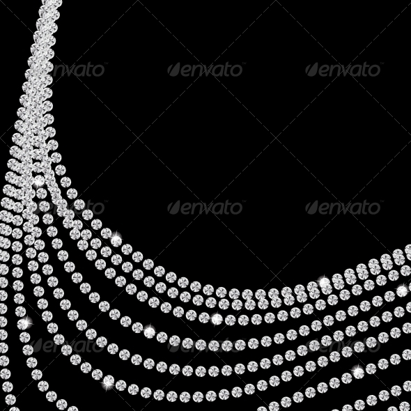 Abstract Black Diamond Background Vector - Backgrounds Decorative