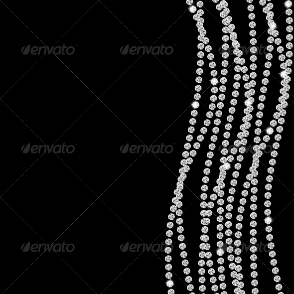 Abstract Black Diamond Background Vector - Backgrounds Decorative