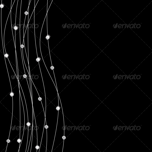 Abstract Black Diamond Background Vector - Backgrounds Decorative