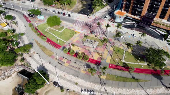 Downtown Fortaleza state Ceara Brazil. Travel destination. Tropical scenery alt