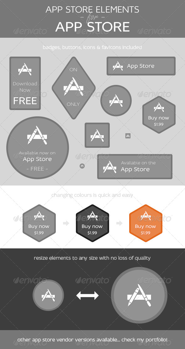 App Store Elements for App Store - Web Elements