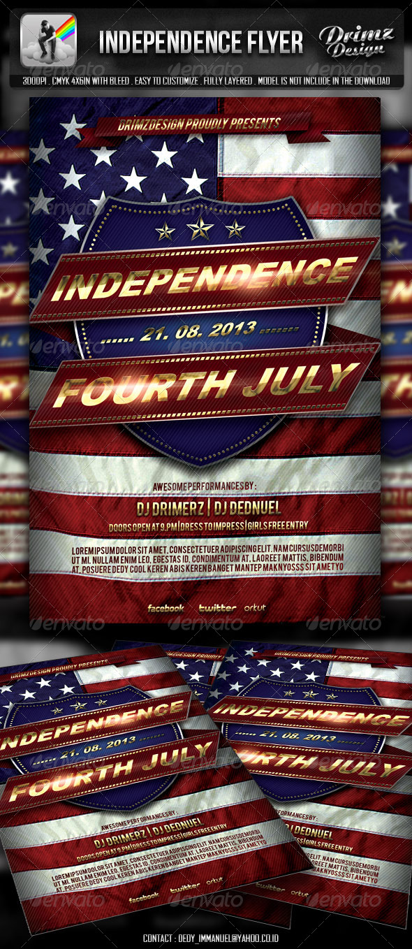 Independence Flyer - Events Flyers