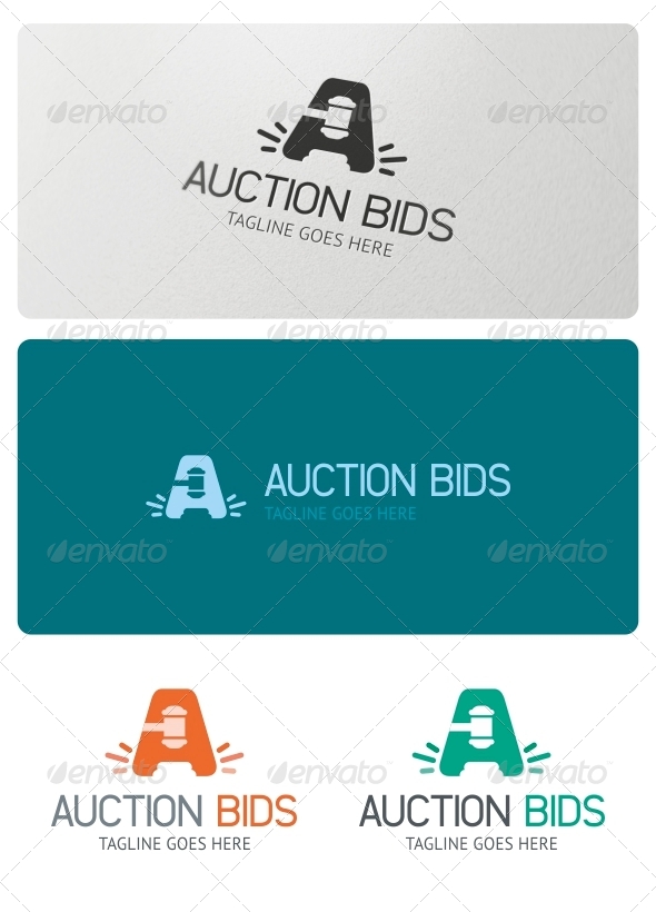 Auction Bids Logo Template - Objects Logo Templates