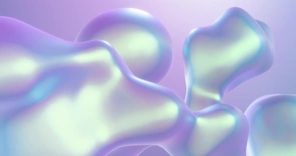 Colorful metallic gradient, flowing reflective waves abstract background.