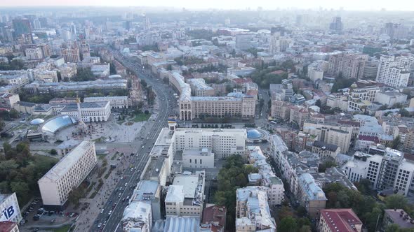 Kyiv - the Capital of Ukraine. Aerial View. Kiev alt