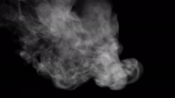 Smoke Exhalation In Shape Of Meduse