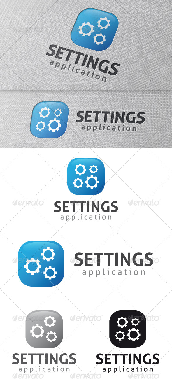 Settings App Logo Template - Symbols Logo Templates