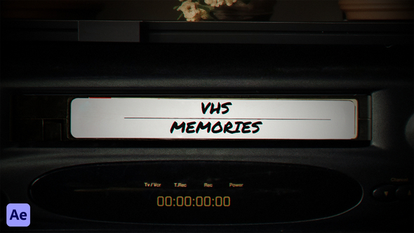 VHS Memories Elements template preview